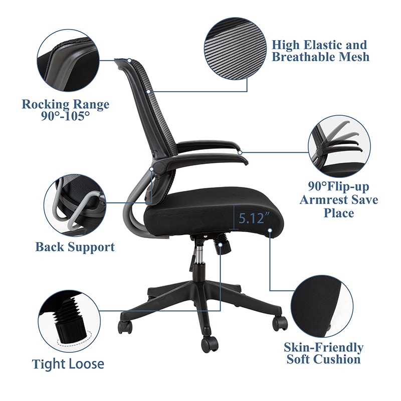 Office discount chair height